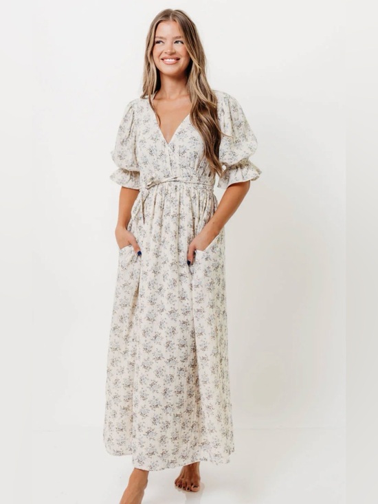 Worth Collective Dresses & Skirts - NWT Worth Collective Ari Cotton Floral Wrap Maxi Dress Size Large